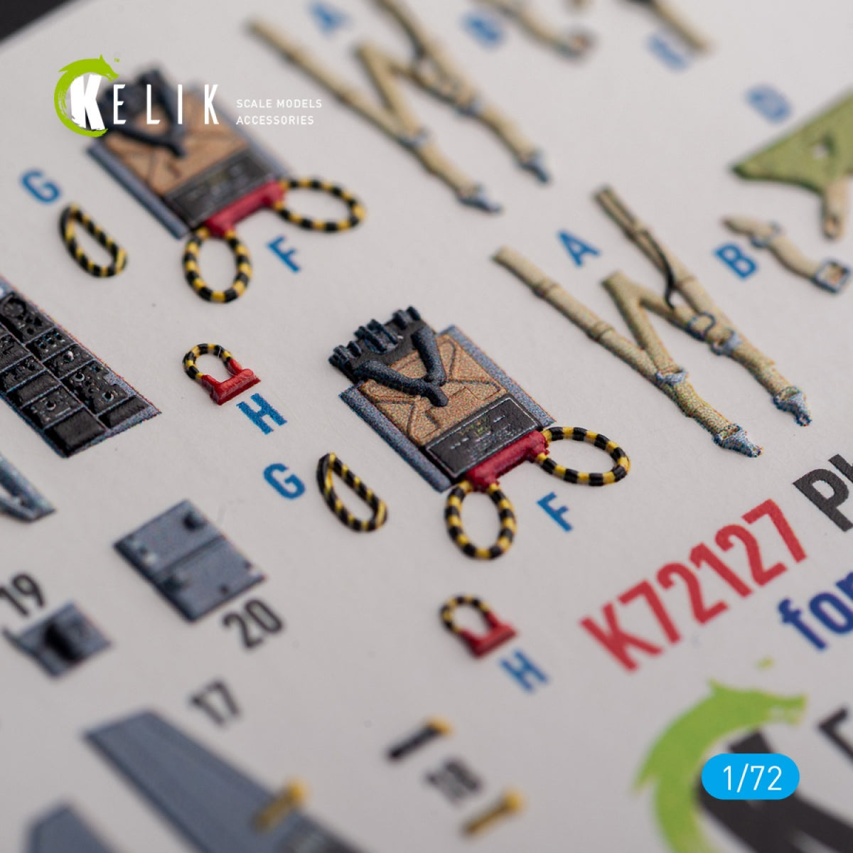 KELIK K72127 FG.1 Phantom - interior 3D decals for Airfix kit 1/72 – zdjęcie 4