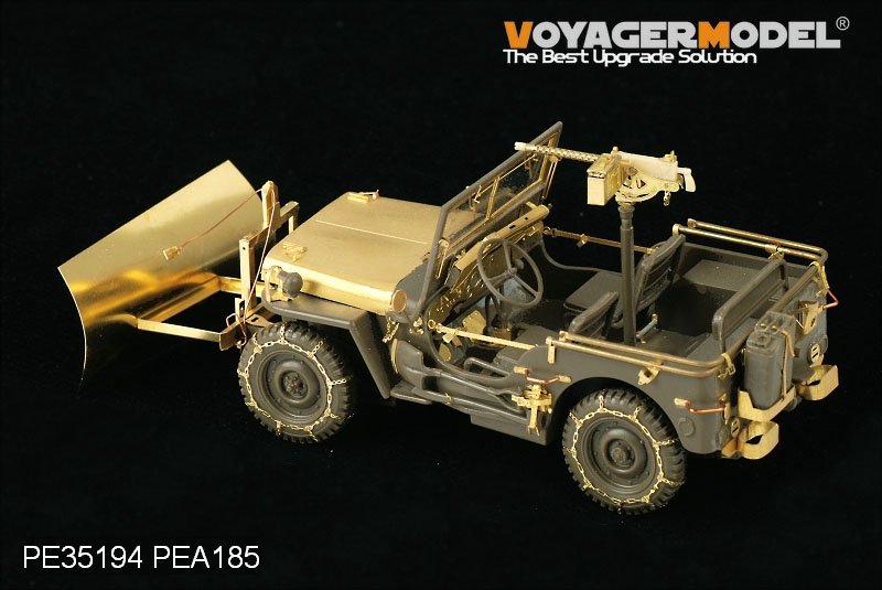 Voyager Model PEA185 WWII US Jeep Willys MB snow plow w/ tire chains (For TAMIYA /ITALIAN) 1/35 – image 3