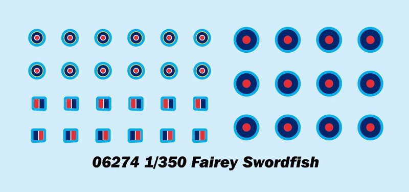 Trumpeter 06274 Fairey Swordfish (6pcs) 1/350 – immagine 4