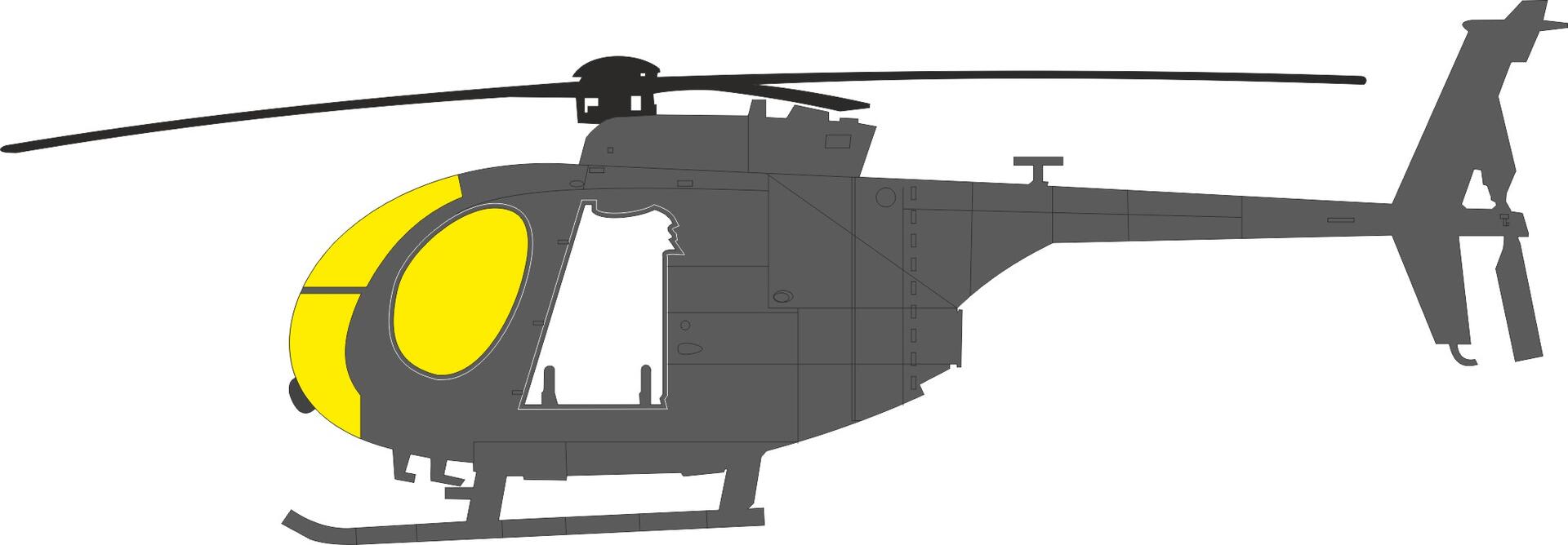 Eduard EX1185 AH-6J for ICM 1/48