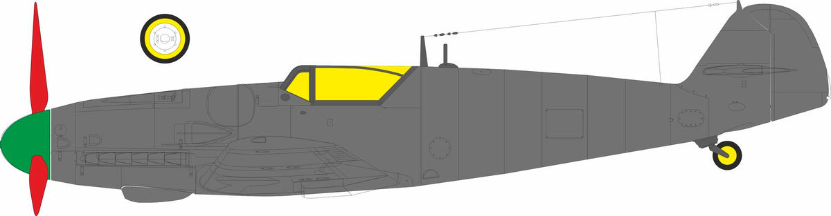 Eduard EX1196 Messerschmitt Bf-109 G-6 Late Erla Canopy Mask Set for TAMIYA 1/48