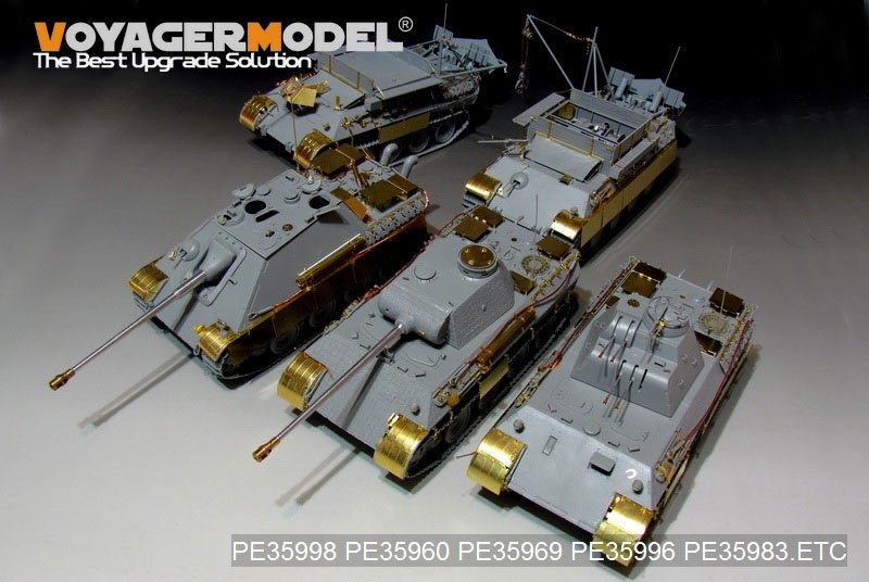 Voyager Model PE35998 WWII German FlaKPanzer V FlaKvierling 20mm MG 151/20 Basic For TAKOM 2105 1/35 – obrázek 15