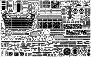 Pontos 35004F1 USS CV-10 Yorktown 1944 Detail Up Set 1/350 – obrázek 12