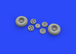Eduard 632130 Spitfire Mk. IX wheels 4spoke w/ pattern TAMIYA 1/32 – image 2