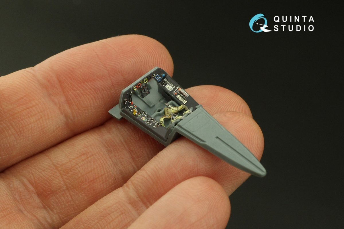 Quinta Studio QD72041 Fw 190A-8 3D-Printed &amp;amp; colored Interior on decal paper (Eduard) 1/72 – image 9