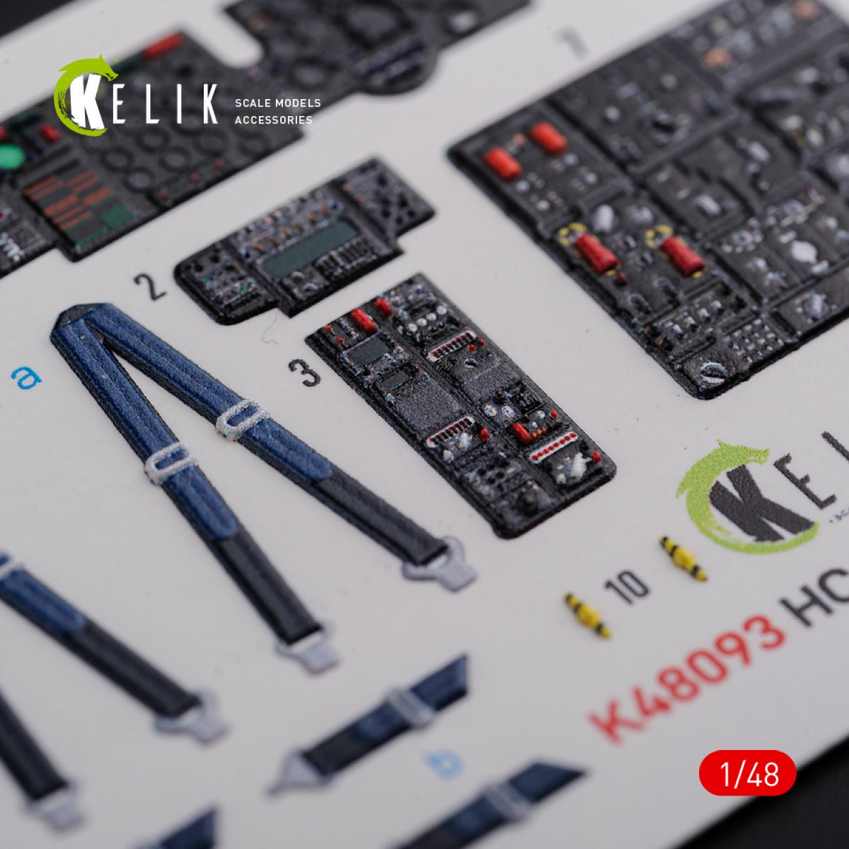 KELIK K48093 CH-47F interior 3D decals for Italeri kit 1/48 – image 5