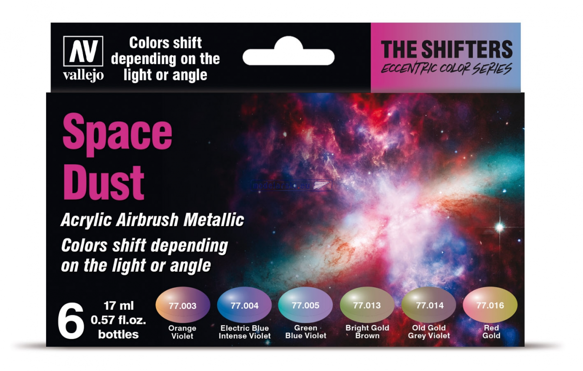 Vallejo 77091 Eccentric The Shifters Set of 6 paints 17ML - Space Dust – image 2