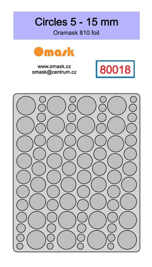 Omask 80018 Circles 5 - 15 mm (Oramask)