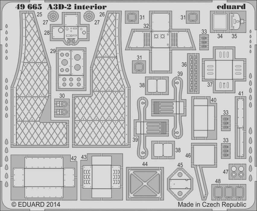 Eduard 49665 A3D-2 interior SA TRUMPETER 1/48 – Bild 2