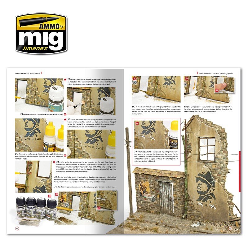 AMMO of Mig Jimenez 6135 HOW TO MAKE BUILDINGS. BASIC CONSTRUCTION AND PAINTING GUIDE (English) – image 8