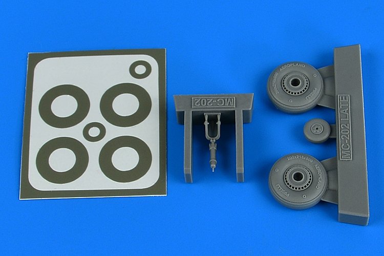 Aires 4819 Macchi Mc.202 - roues et masques de peinture tardifs 1/48 HASEGAWA / EDUARD
