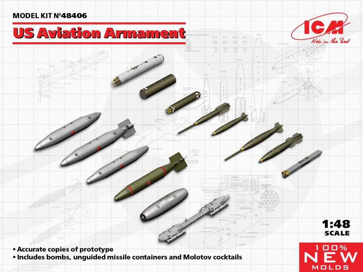 ICM 48406 Armement aéronautique américain 1/48