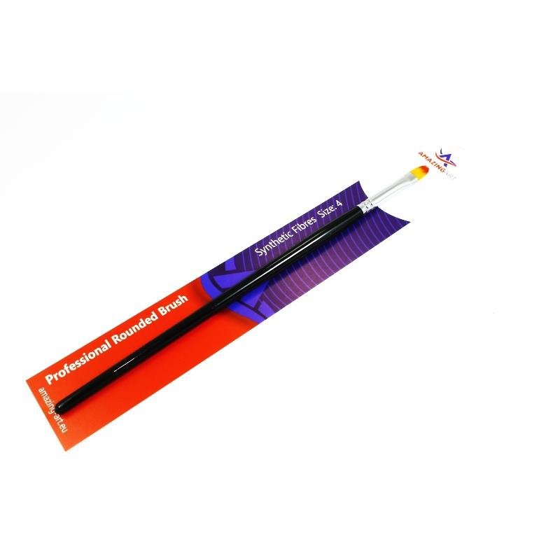 Amazing Art 12992 SYNTHETIC BRUSH HALF-ROUND 4