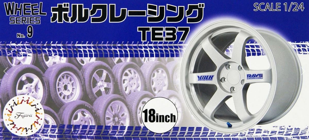 Fujimi 193502 Volk Racing TE37 18 pouces 1/24