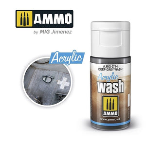 AMMO of Mig Jimenez 0714 ACRYLIC WASH Deep Gray Wash 15ml