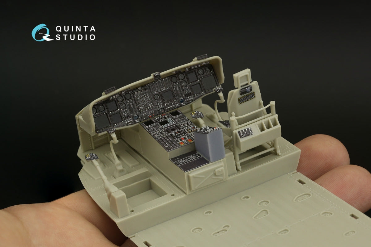 Quinta Studio QD+35108 MH-60L 3D-Printed &amp;amp; colored Interior on decal paper (Kitty Hawk) (with 3D-printed resin parts) 1/35 – Bild 8