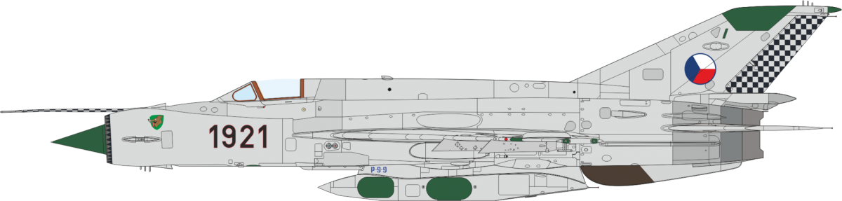 Eduard 2156 Erka - MiG-21 R in the Czechoslovak, Czech, and Slovak Air Forces 1/72