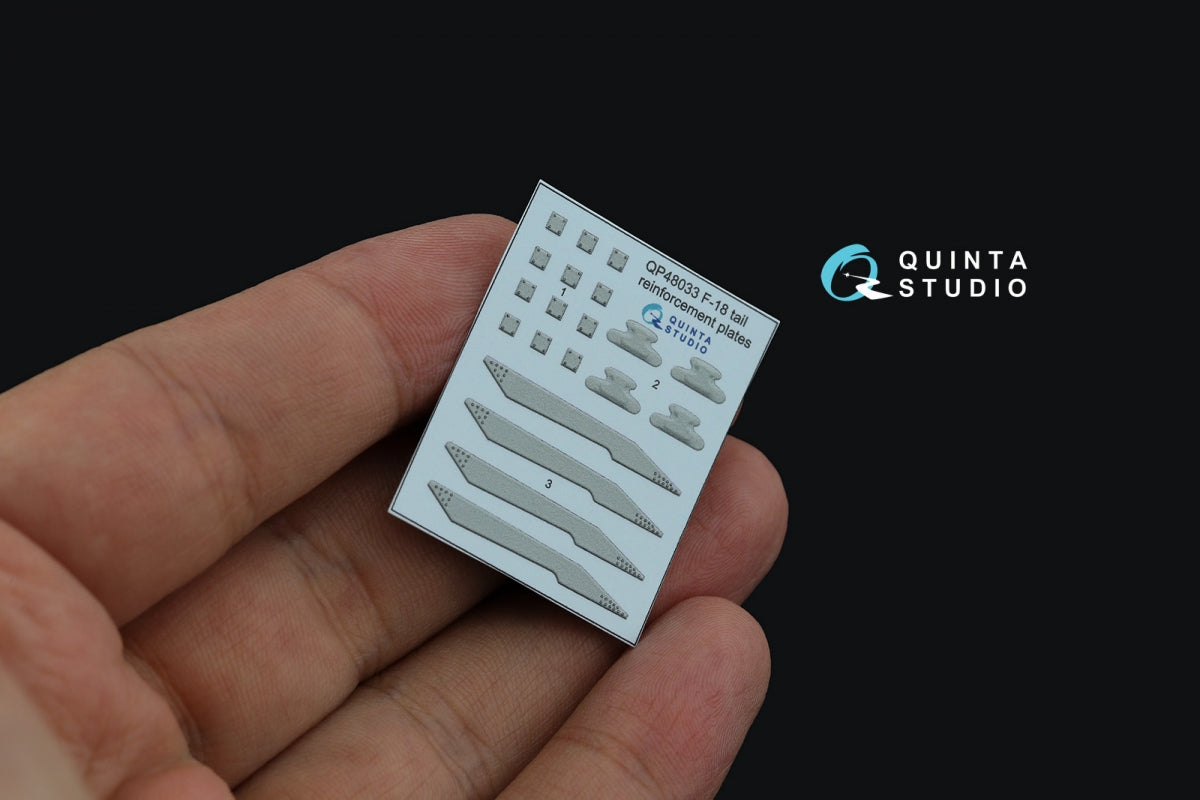 Quinta Studio QP48033 F/A-18A/B/C/D tail reinforcement plates (all kits) 1/48 – image 4