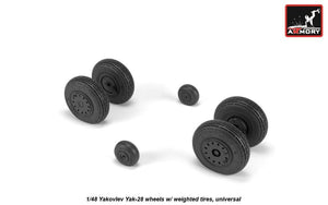 Armory Models AW48037 Yak-28 wheels w/ weighted tires 1/48 – Bild 4