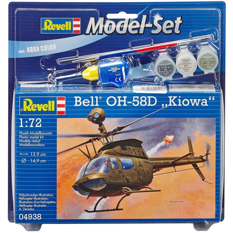 Revell 64938 Bell Oh-58D Kiowa Model Kit 1/72