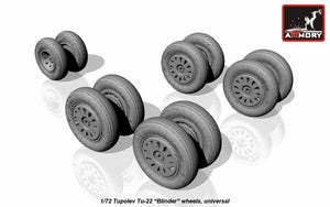 Armory Models AW72043 Tupolev Tu-22 Blinder wheels 1/72 – obrázek 4
