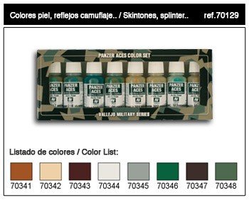 Vallejo PANZER ACES No6 (jeu de 8 couleurs) (70129)