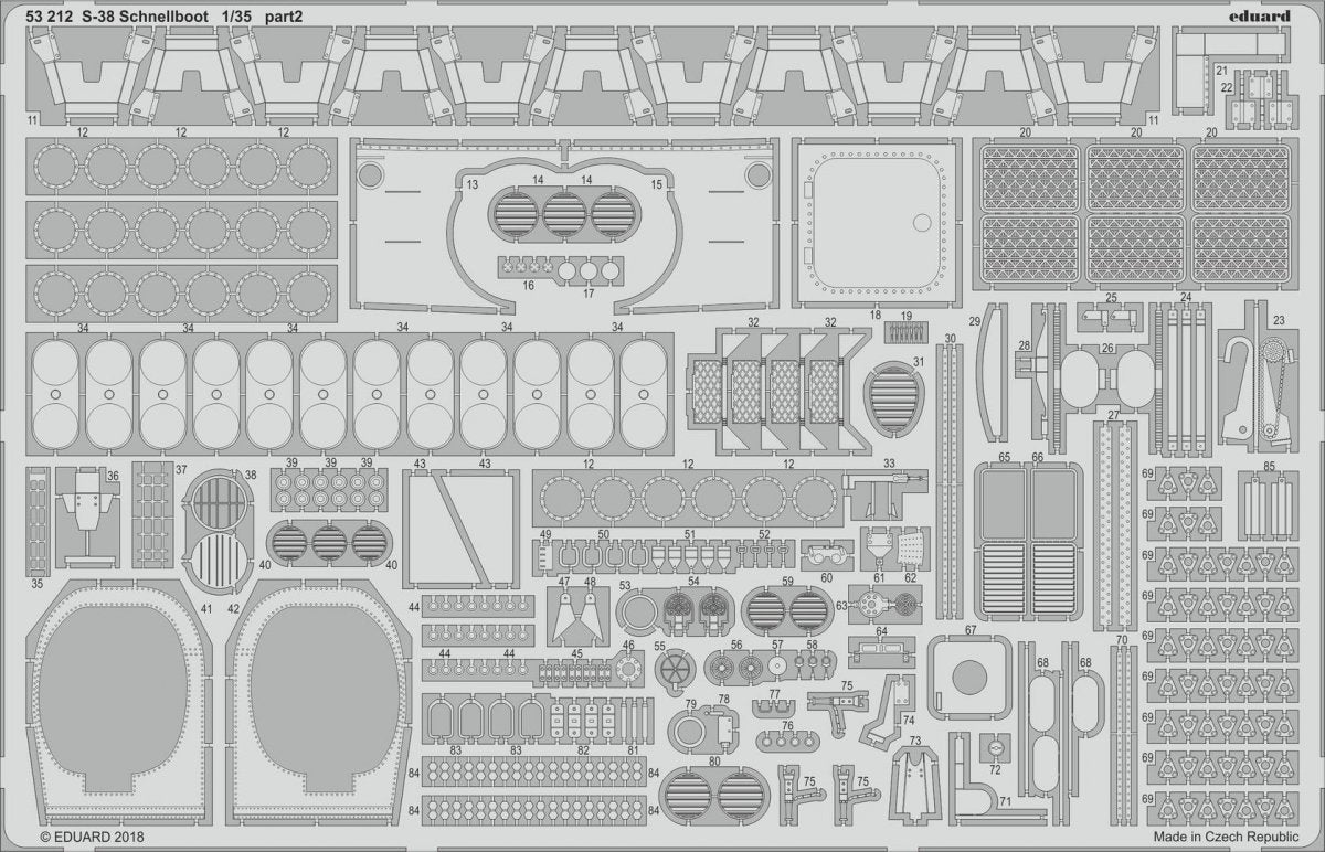 Eduard 53212 S-38 Schnellboot ITALERI 1/35 – Bild 2