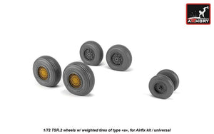 Armory Models AW72414 BAC TSR.2 wheels w/ weighted tires, type “a” (DL) 1/72 – obrázek 2