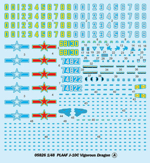 Trumpeter 05826 PLAAF J-10C Vigorous Dragon 1/48 – obrázek 3