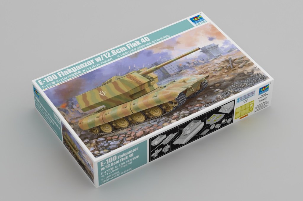 Trumpeter 09585 E-100 Flakpanzer avec Flak 40 de 12,8 cm au 1/35 – image 2