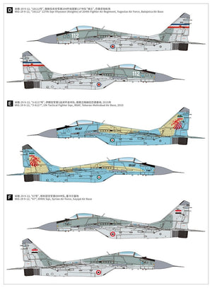 Great Wall Hobby L7212 MiG-29 Fulcrum-A 9-12 Late Type 1/72 – immagine 4