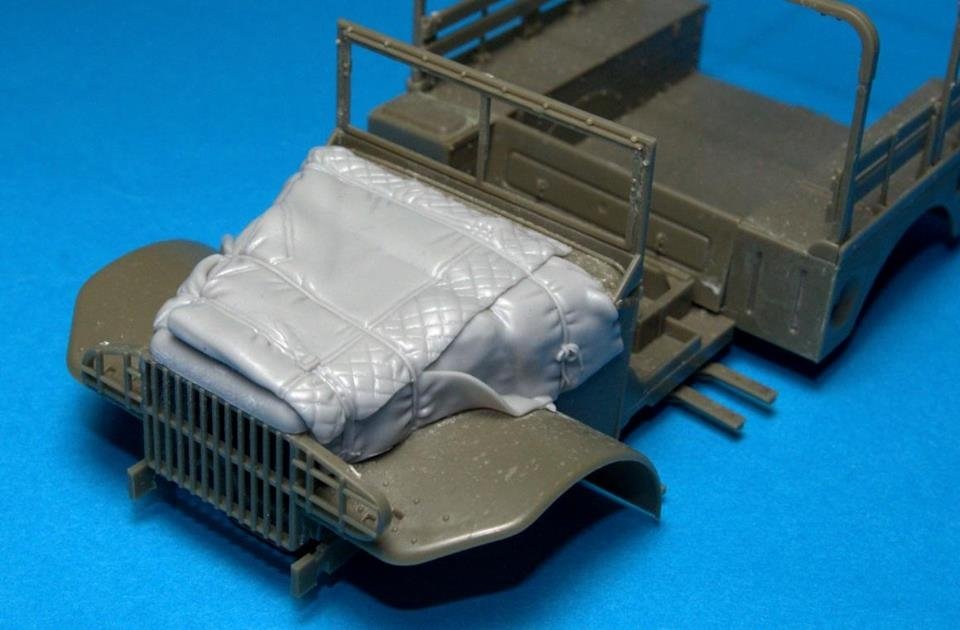 Panzer Art RE35-278 Dodge 3/4 engine deck with winter canvas 1/35 – zdjęcie 3