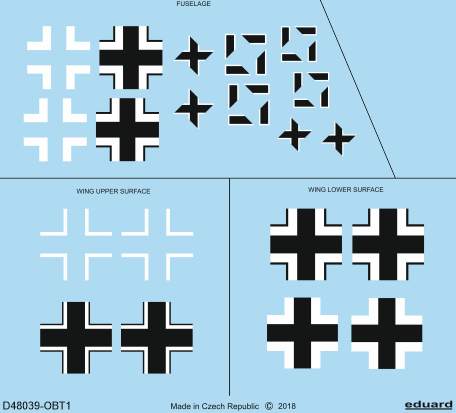 Insigne national Eduard D48039 Fw 190A-5 EDUARD 1/48 