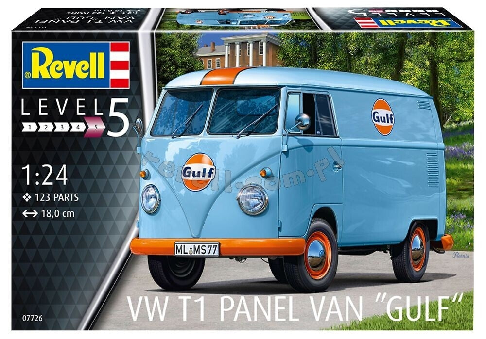 Revell 07726 VW T1 Panel Van - Gulf Decoration 1/24 – image 2