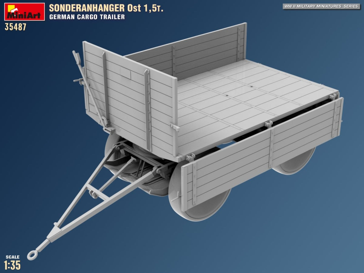 MiniArt 35487 Sonderanhanger 0st 1.5T. German Cargo Trailer 1/35 – image 12