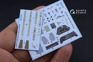 Quinta Studio QD32049 Bf 109E-4 3D-Printed &amp;amp; colored Interior on decal paper (for Eduard kit) 1/32 – Bild 2