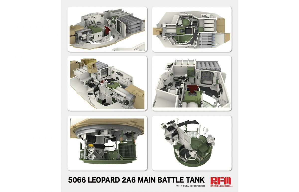 Rye Field Model 5066 Leopard 2 A6 - FULL INITERIOR 1/35 – obrázek 3