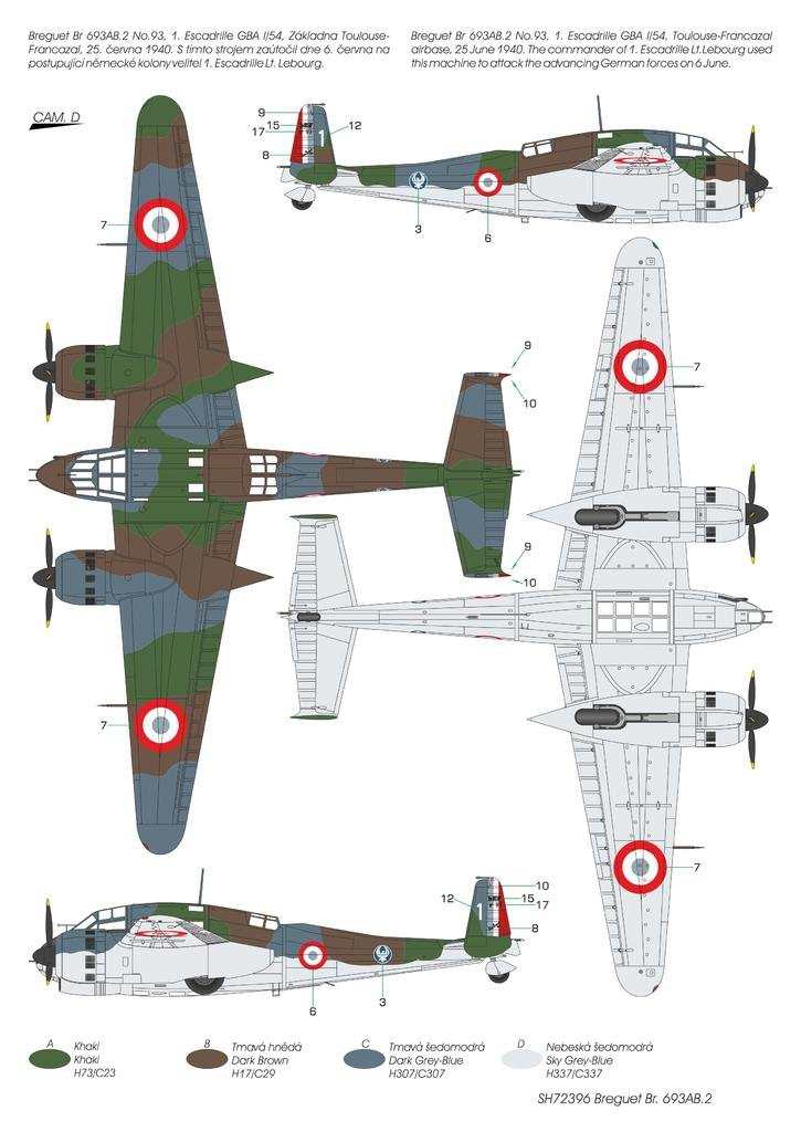 Special Hobby 72396 Breguet Br.693AB.2 &amp;#39;French Attack-Bomber&amp;#39; 1/72 – obrázek 3