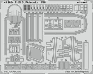 Eduard 491024 F-16I SUFA interior 1/48 HASEGAWA – obrázek 2