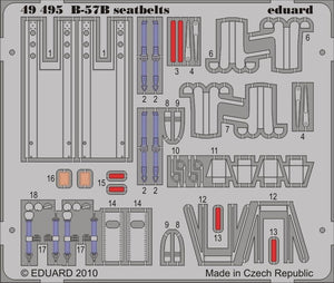 Eduard 49495 B-57B seatbelts 1/48 (Airfix)