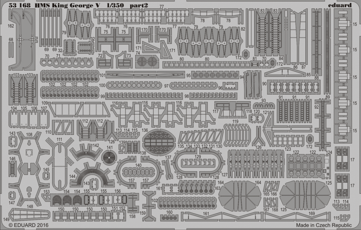 Eduard 53168 HMS King George V TAMIYA 1/350