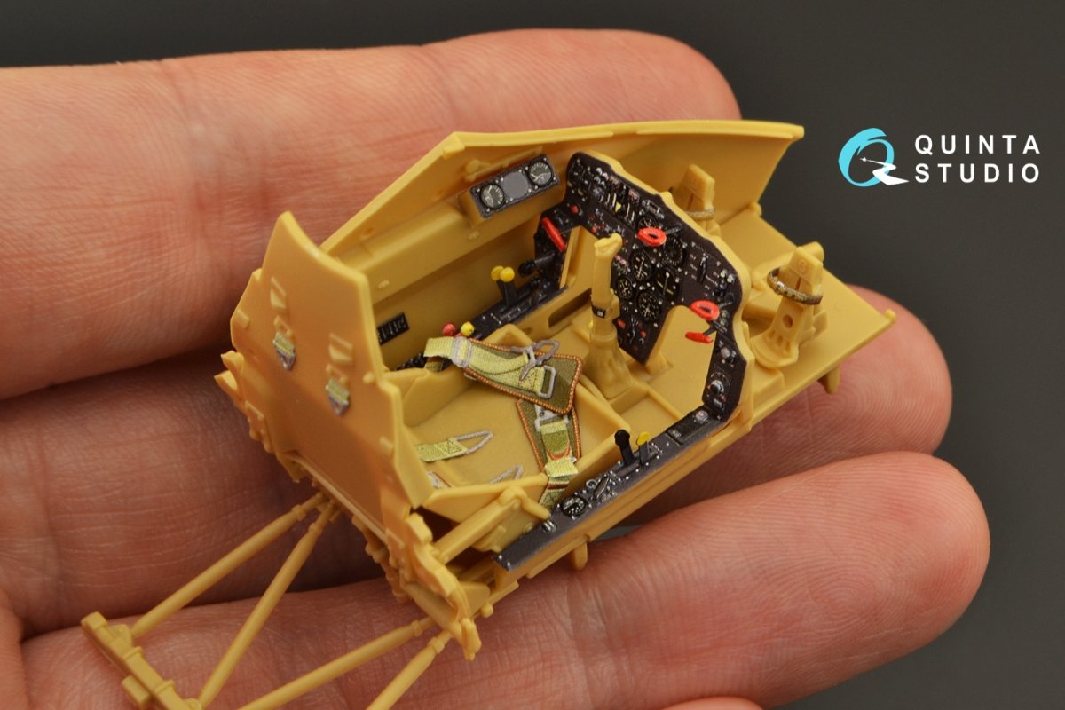 Quinta Studio QD32129 Hs 129B-2 3D-Printed &amp;amp; colored Interior on decal paper (Zoukei-Mura) 1/32 – Bild 6