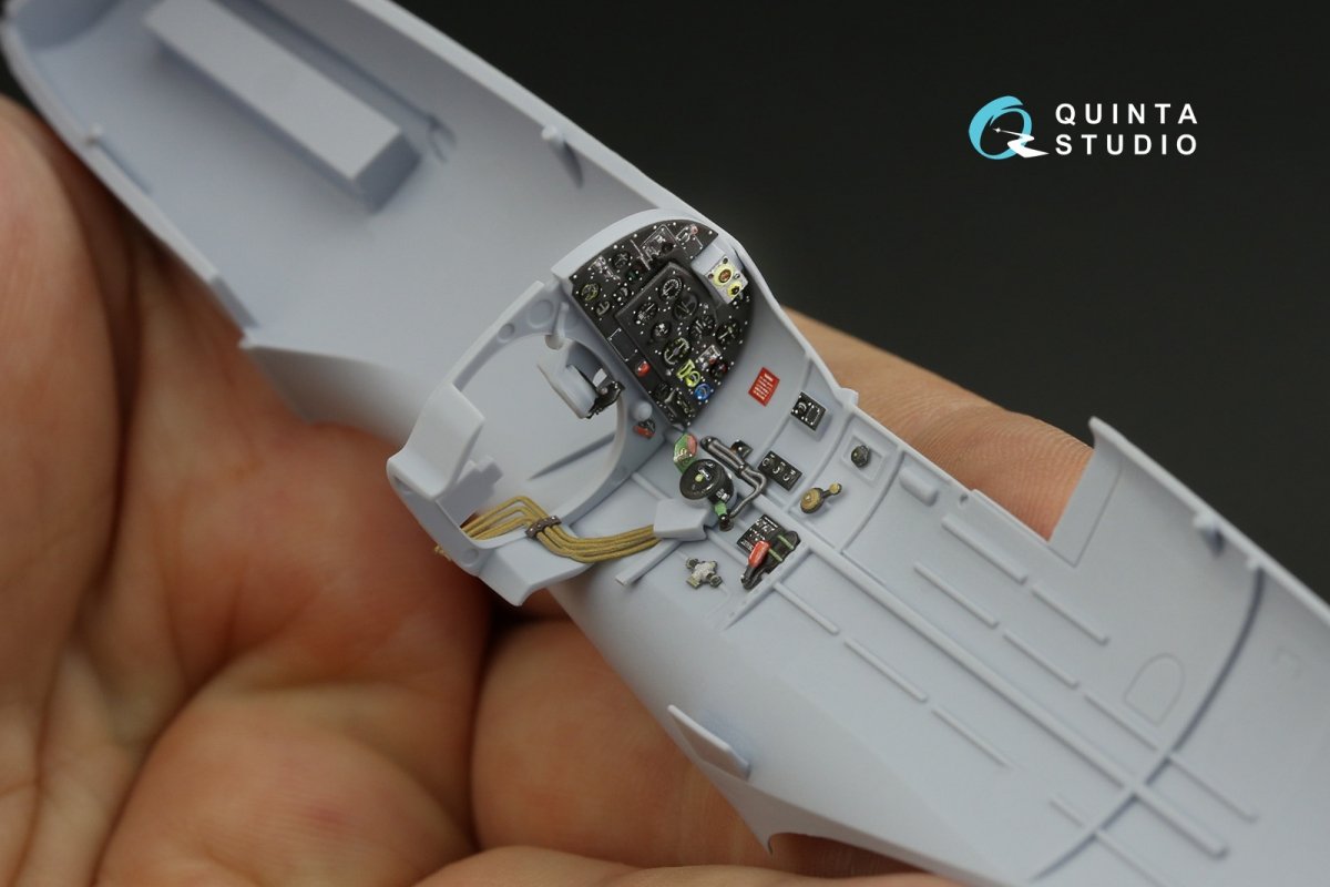 Quinta Studio QD48144 Spitfire PR.XIX 3D-Printed &amp;amp; colored Interior on decal paper (Airfix) 1/48 – image 10
