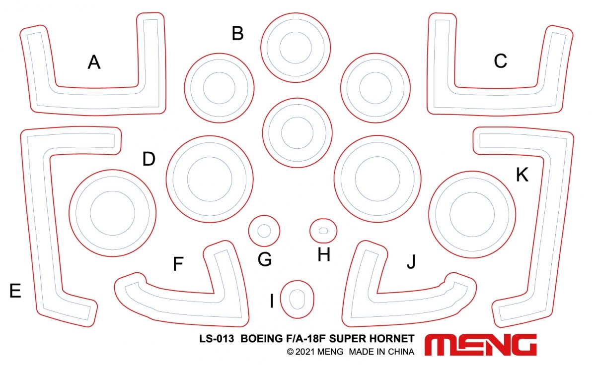 Meng LS-016 BOEING F/A-18F SUPER HORNET BOUNTY HUNTERS 1/48 – image 10
