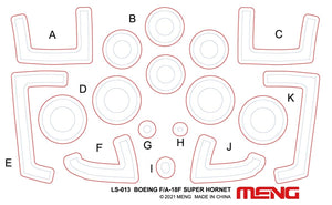 Meng LS-016 BOEING F/A-18F SUPER HORNET BOUNTY HUNTERS 1/48 – image 10