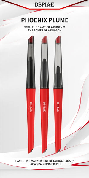 Manche de pinceau large interchangeable DSPIAE PT-TB Phoenix Plume / Manche de pinceau large interchangeable Phoenix Plume – image 3