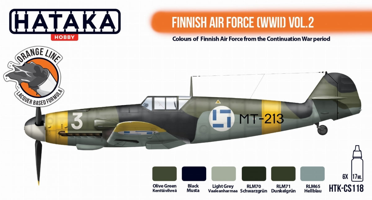 Hataka HTK-CS118 Force aérienne finlandaise (Seconde Guerre mondiale) Vol. 2 6x17ml  – image 2