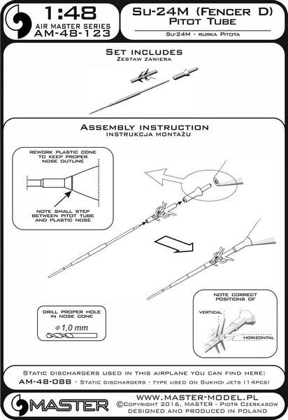 Master AM-48-123 Sukhoi Su-24M (Fencer D) - Pilot Tube 1/48 – image 4