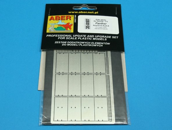 Aber 35A107 Side skirts for german tanks Sd. Kfz. 171 Panther Ausf. D and Ausf. A. 1/35 – obrázek 3