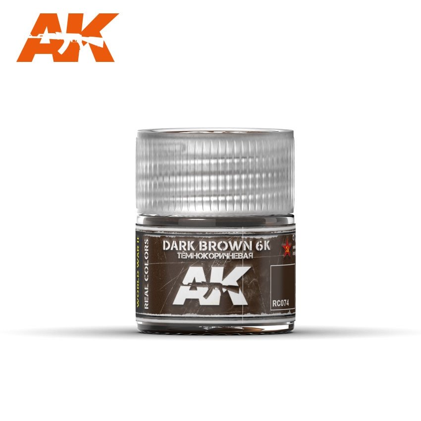 AK Interactive RC074 DARK BROWN 6K 10ml